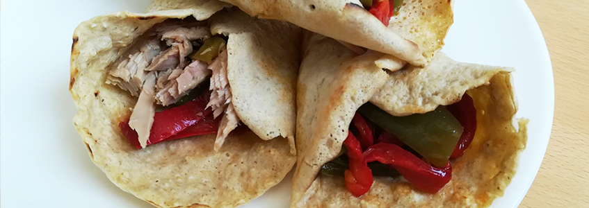 Roll-on mit Thunfisch und Ratatouille