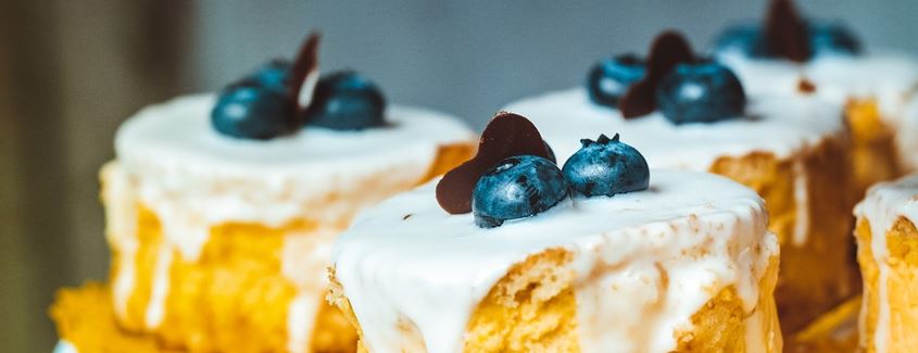  Zitronenstreusel und Blaubeeren