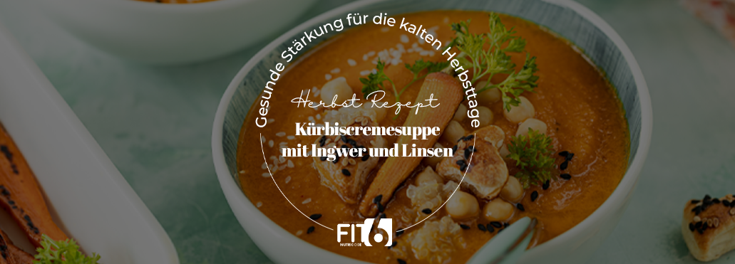 Kürbiscremesuppe mit Ingwer und Linsen – perfekt für Herbsttage
