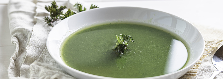 Grüne Cremesuppe
